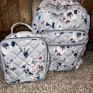 Vera Bradley bookbag and lunch box